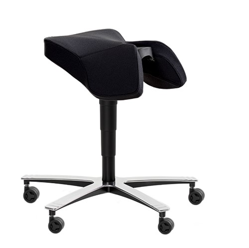 Sadelstol utan ryggstöd Svart Illusion